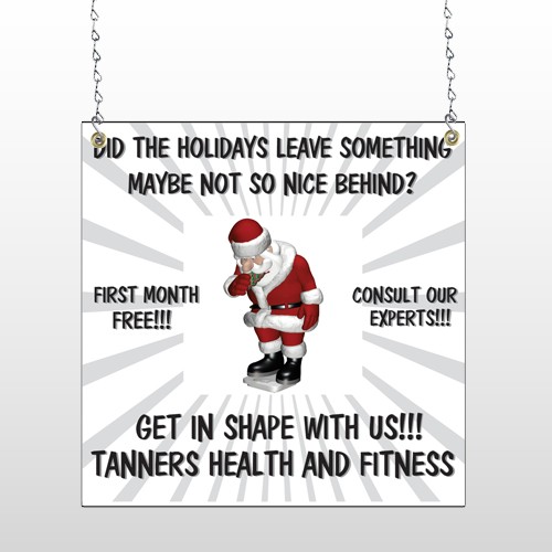 Health Santa 402 Window Sign