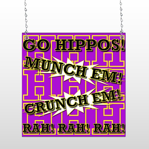 Hippos 45 Window Sign