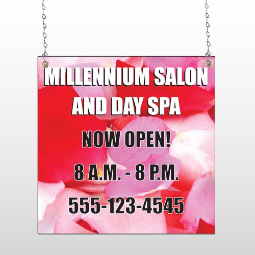 Millennium Spa 493 Window Sign
