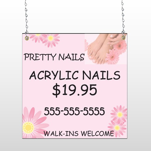 Nail Salon 291 Window Sign