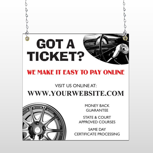 Steering Wheel 154 Window Sign