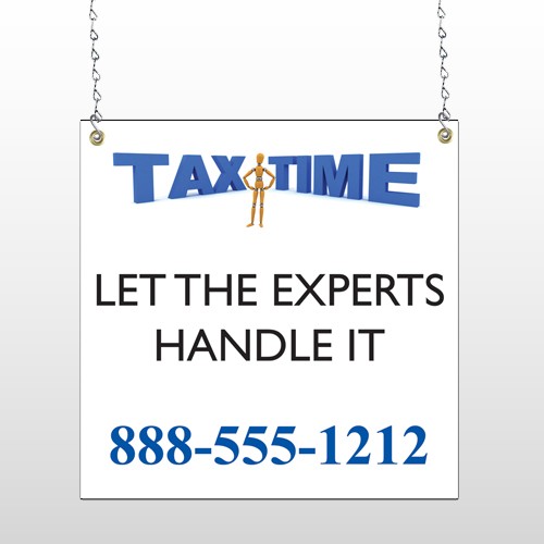Tax Time 171 Window Sign