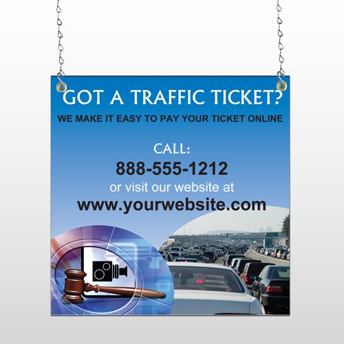 Traffic Cars 151 Window Sign