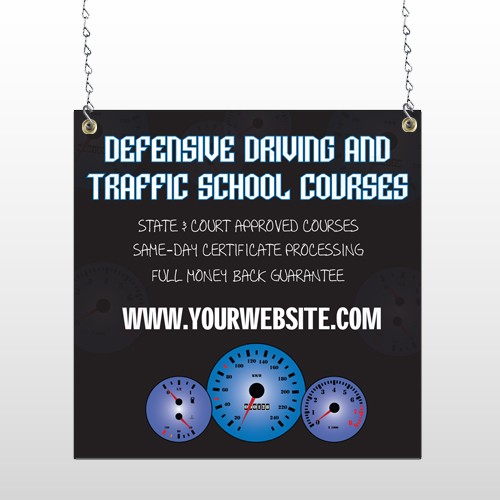 Traffic School 152 Window Sign