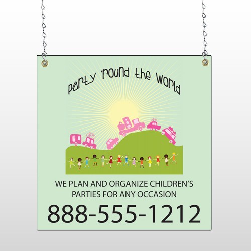 World Party Plan 520 Window Sign