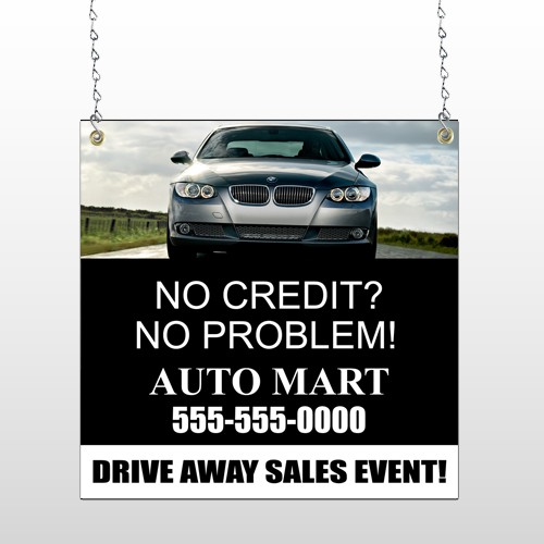 Auto Mart 114 Window Sign