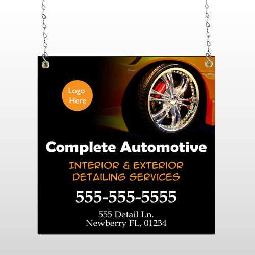 Detailing Services 115 Window Sign