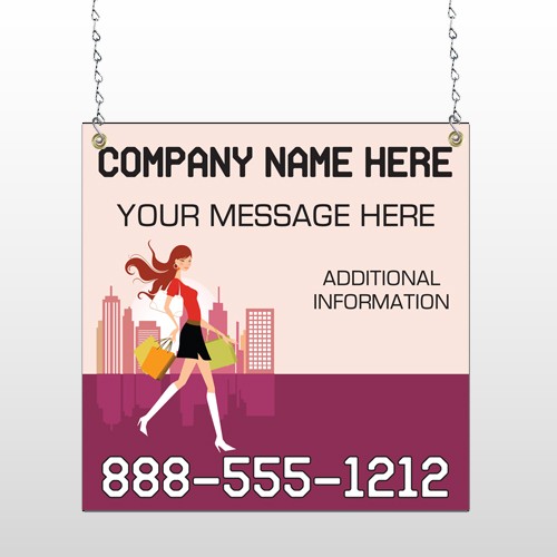 Fashion Shopping 179 Window Sign