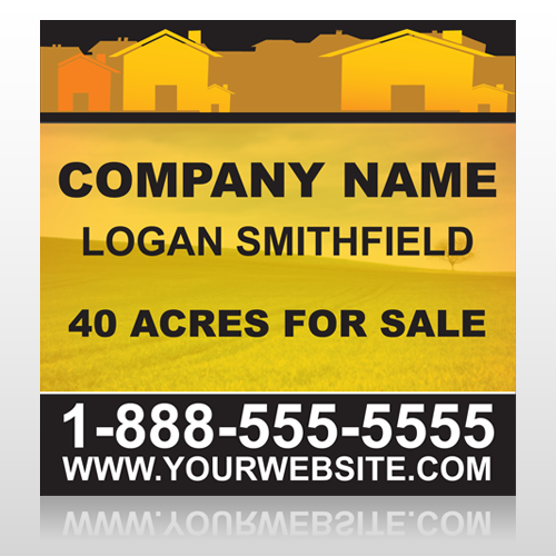 Yellow Land & Housing 861 Site Sign