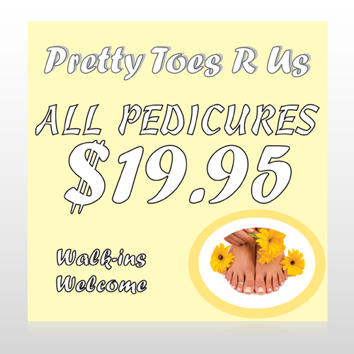 Yellow Pedicure 294 Custom Decal