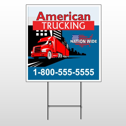 American Truck 295 Wire Frame Sign