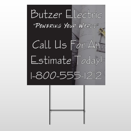 Black And Book 217 Wire Frame Sign