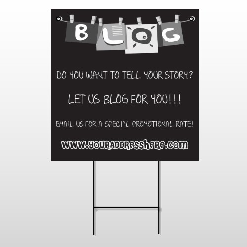 Blog Line 430 Wire Frame Sign