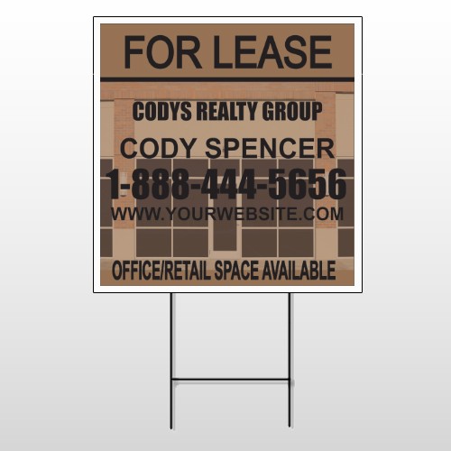 Brown Building Space 862 Wire Frame Sign