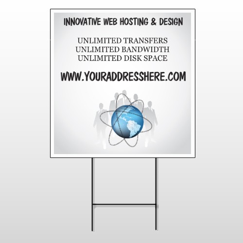 Business Global 438 Wire Frame Sign