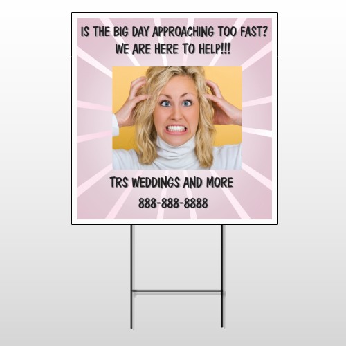 Crazy Wedding 411 Wire Frame Sign