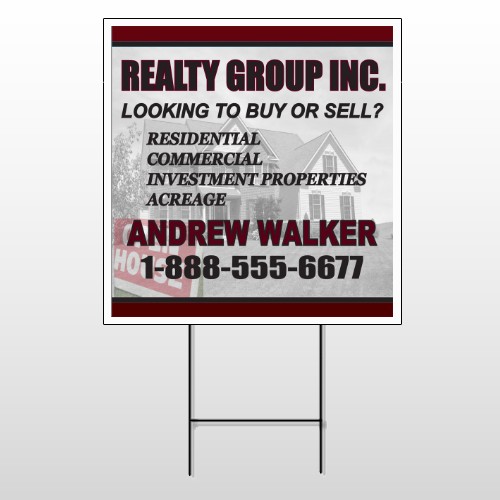 Faded Open House 865 Wire Frame Sign