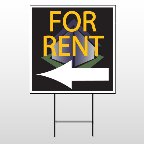 For Rent Corner 702 Wire Frame Sign
