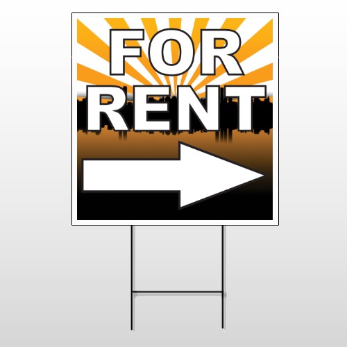 For Rent 721 Wire Frame Sign