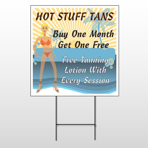Hot Beach Tan 299 Wire Frame Sign
