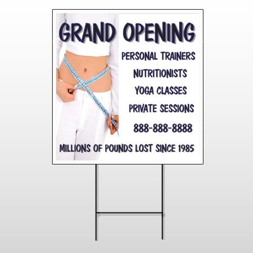 Middriff Measure 405 Wire Frame Sign
