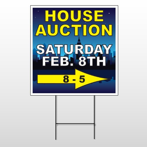 Open House Night City 709 Wire Frame Sign