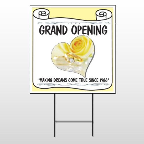 Rose Rings 396 Wire Frame Sign