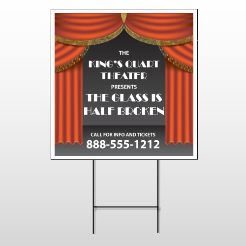 Theatre Curtains 521 Wire Frame Sign