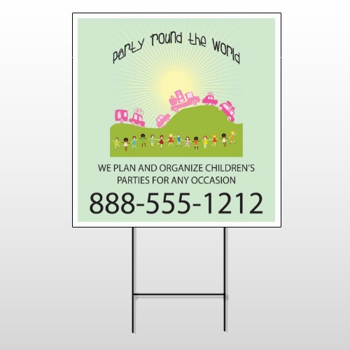 World Party Plan 520 Wire Frame Sign