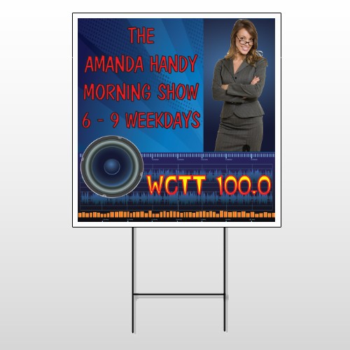 Amp Morning Show 439 Wire Frame Sign