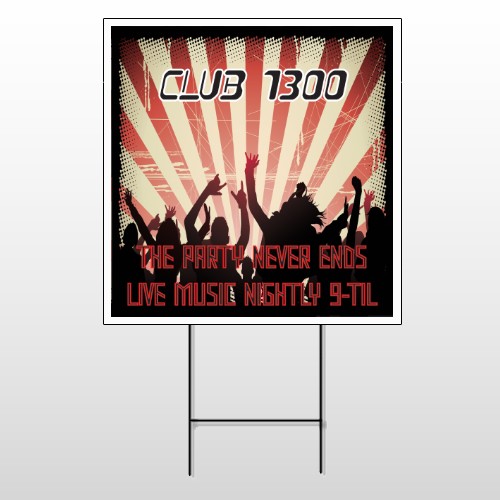 Night Club 523 Wire Frame Sign