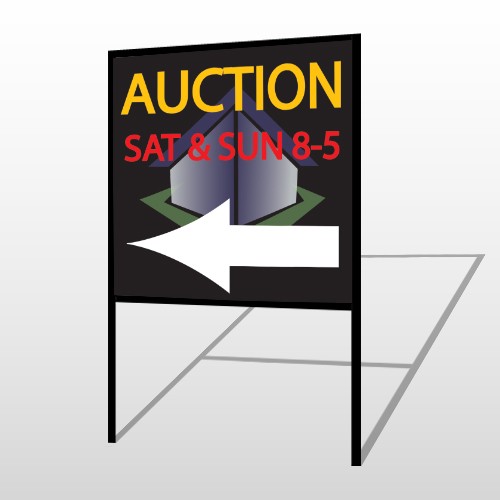 Auction Corner 650 H-Frame Sign