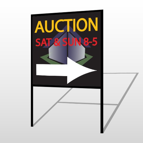 Auction Corner 701 H-Frame Sign