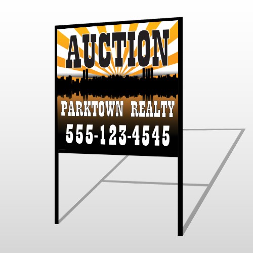 Auction Parktown 647 H-Frame Sign