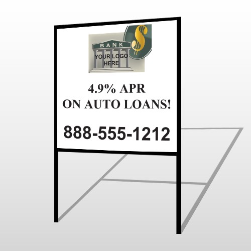 Auto Loan 173 H Frame Sign