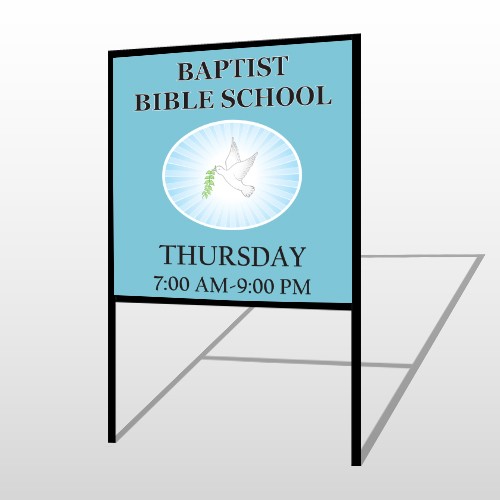 Bibledove 162 H-Frame Sign