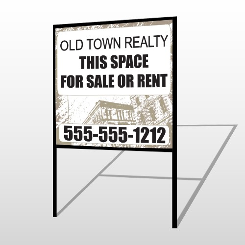 Biege Buildings 657 H-Frame Sign