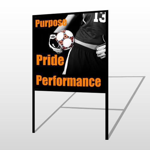 Black 41 H Frame Sign