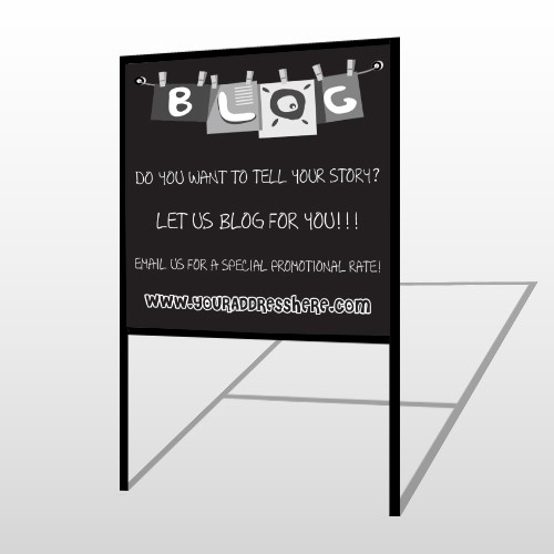 Blog Line 430 H Frame Sign