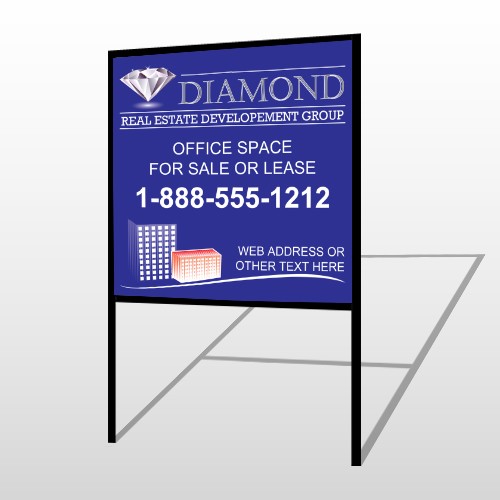Blue Diamond 656 H-Frame Sign