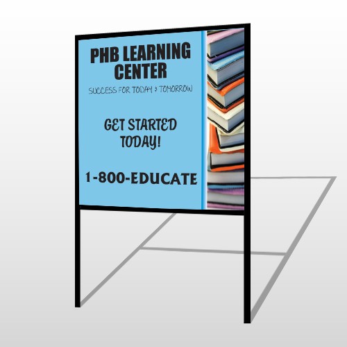 Book Learning 156 H-Frame Sign