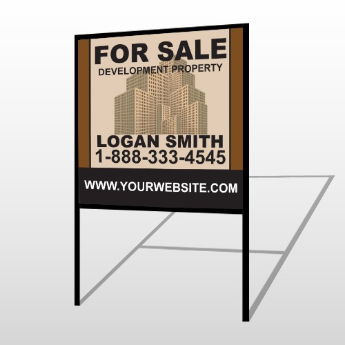 Brown Buildings 858 H-Frame Sign