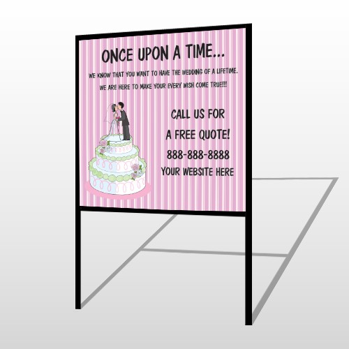 Cake Topper 412 H-Frame Sign