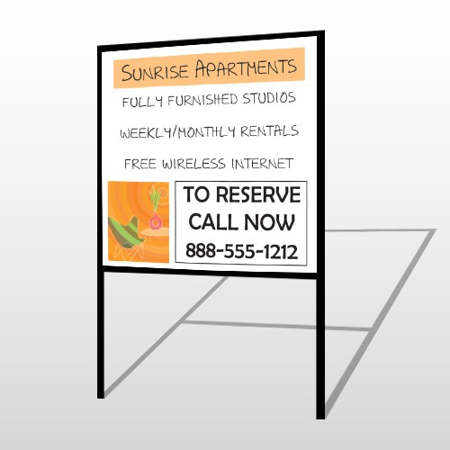 Chair Plant App 536 H-Frame Sign