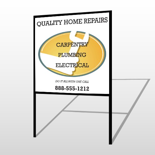 Construction 244 H Frame Sign