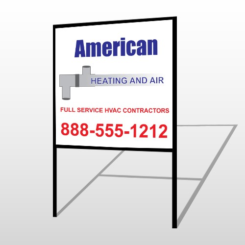 Construction 252 H Frame Sign