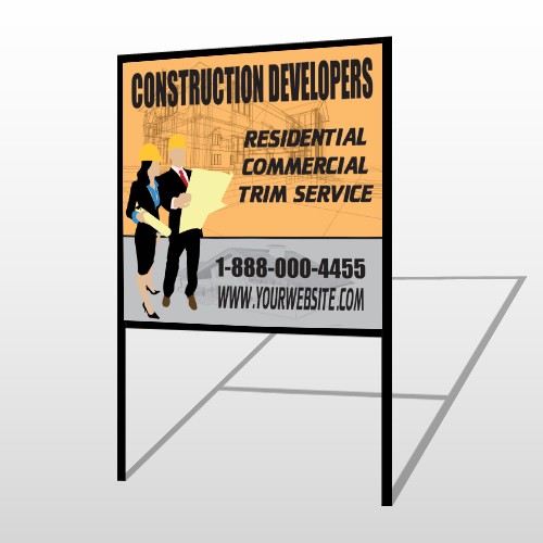 Contractors 645 H Frame Sign