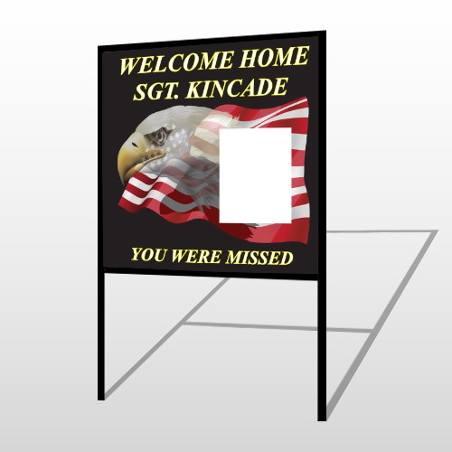 Eagle Flag 307 H Frame Sign