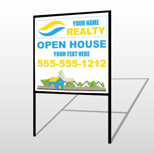 Fence Neighborhood 662 H-Frame Sign 