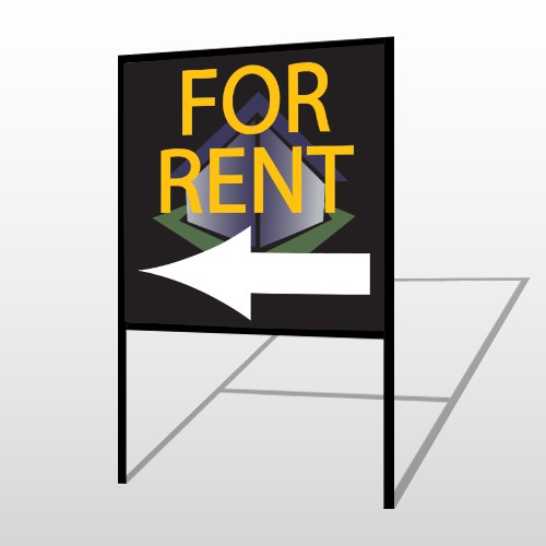 For Rent Corner 702 H-Frame Sign